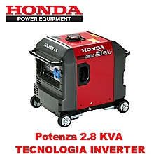 Generatore di corrente portatile EU30is Honda con pannello di controllo e tecnologia Inverter per una elettricit di qualit superiore.